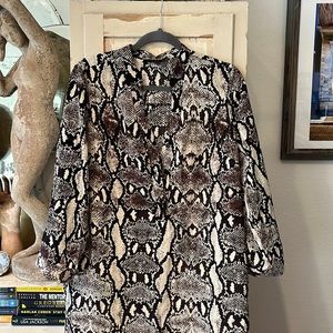 Snake print dress